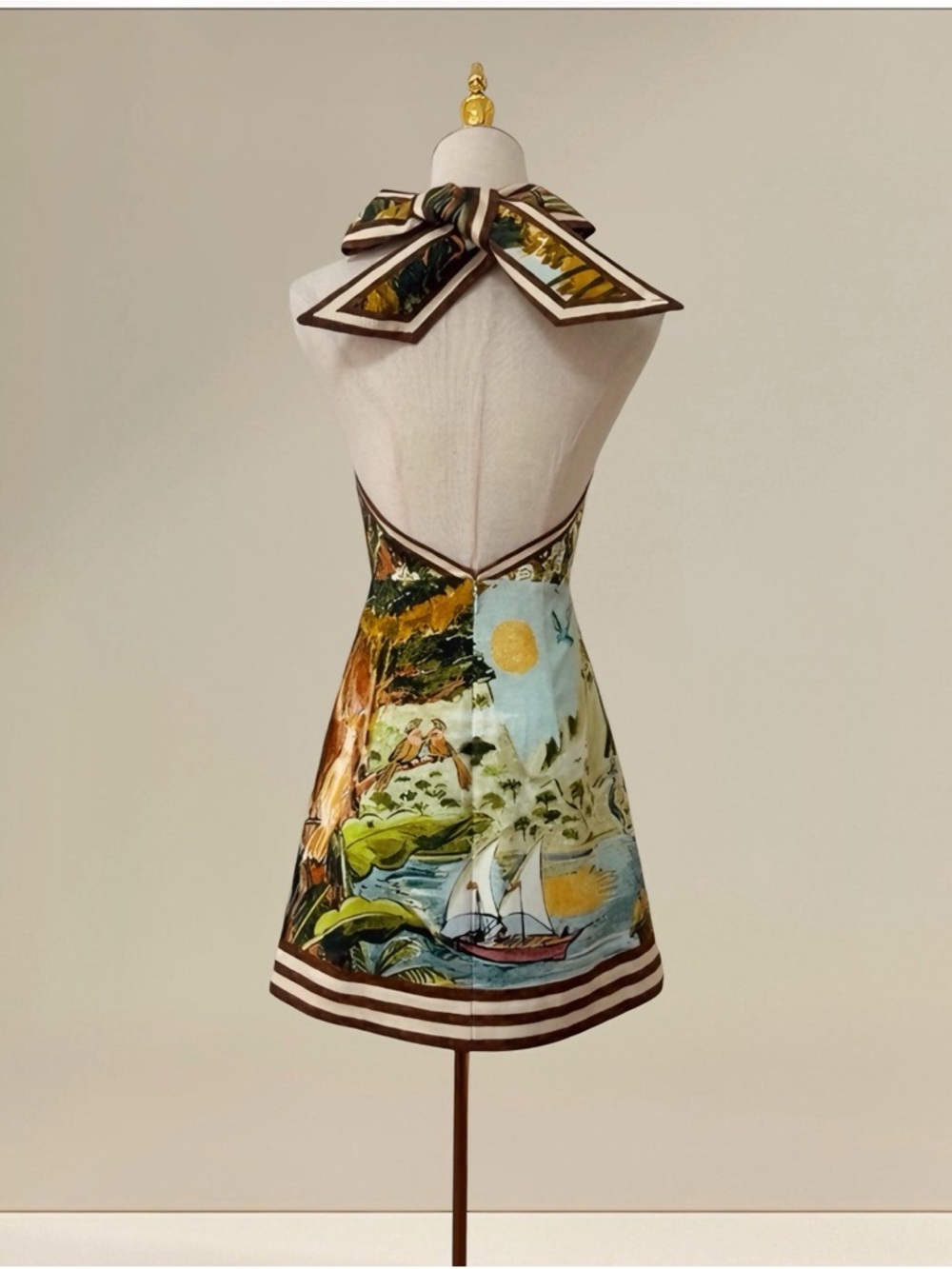 Alemais Toucan Tango Halter Mini Dress - Picture 7 of 10